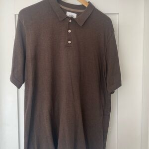 Wills Fine Ribbed Cotton Cashmere Polo Shirt